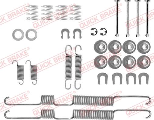 Kawe 105-0698 - Piederumu komplekts, Bremžu loki www.autospares.lv