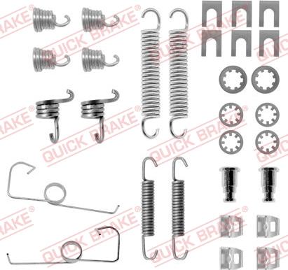 Kawe 105-0644 - Piederumu komplekts, Bremžu loki autospares.lv