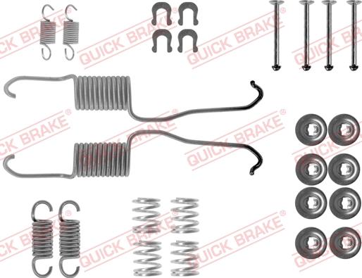 Kawe 105-0684 - Accessory Kit, brake shoes www.autospares.lv