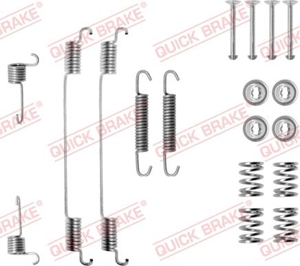 Kawe 105-0682 - Piederumu komplekts, Bremžu loki autospares.lv