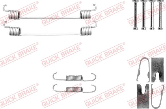 Kawe 105-0040 - Piederumu komplekts, Bremžu loki www.autospares.lv