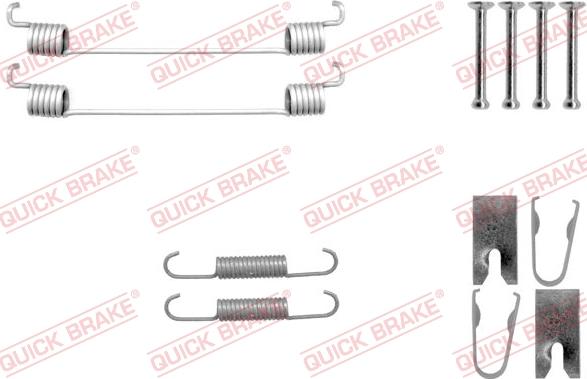 Kawe 105-0042 - Piederumu komplekts, Bremžu loki www.autospares.lv