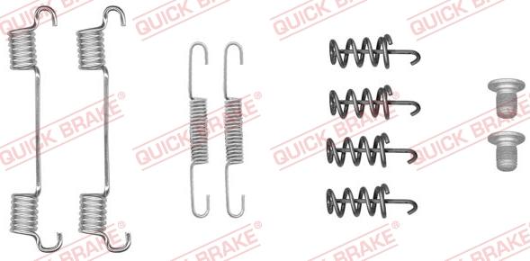 Kawe 105-0051 - Piederumu komplekts, Stāvbremzes mehānisma bremžu loks www.autospares.lv