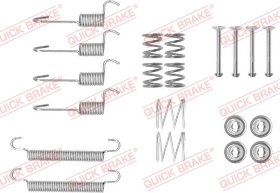 Kawe 105-0008 - Piederumu komplekts, Stāvbremzes mehānisma bremžu loks www.autospares.lv