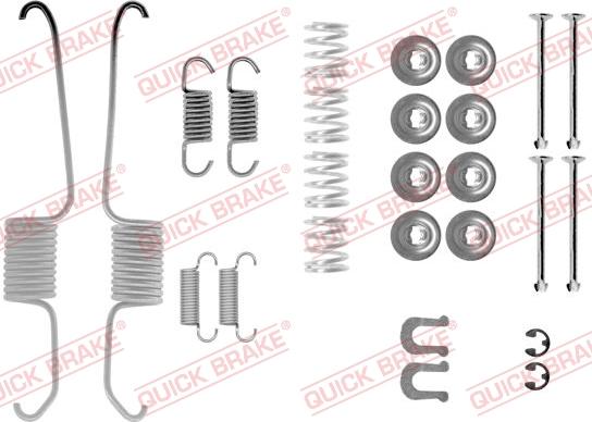 Kawe 105-0003 - Piederumu komplekts, Bremžu loki www.autospares.lv