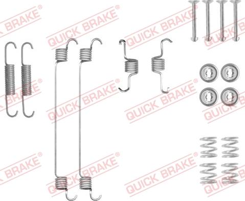 Kawe 105-0018 - Piederumu komplekts, Bremžu loki www.autospares.lv