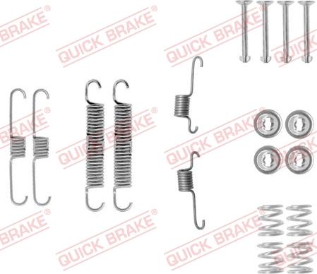 Kawe 105-0012 - Piederumu komplekts, Bremžu loki www.autospares.lv