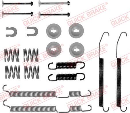 Kawe 105-0075 - Piederumu komplekts, Bremžu loki www.autospares.lv