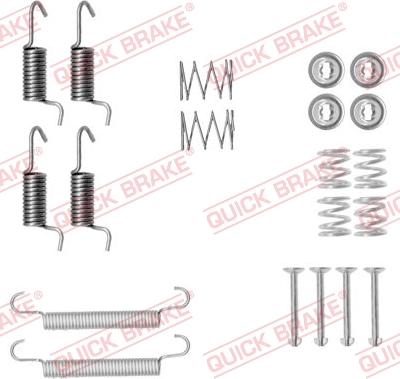 Kawe 105-0899 - Accessory Kit, parking brake shoes www.autospares.lv