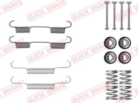 Kawe 105-0896 - Piederumu komplekts, Stāvbremzes mehānisma bremžu loks www.autospares.lv