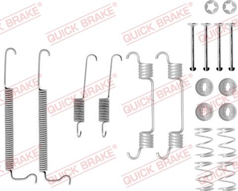 Kawe 105-0849 - Piederumu komplekts, Bremžu loki www.autospares.lv