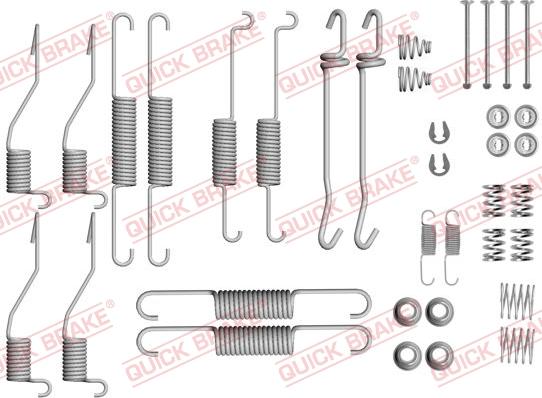 Kawe 105-0852 - Piederumu komplekts, Bremžu loki www.autospares.lv