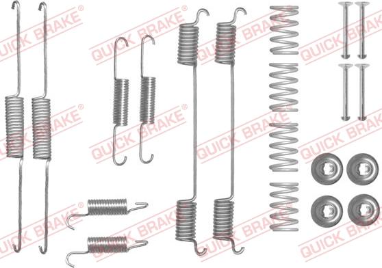 Kawe 105-0861 - Piederumu komplekts, Bremžu loki www.autospares.lv