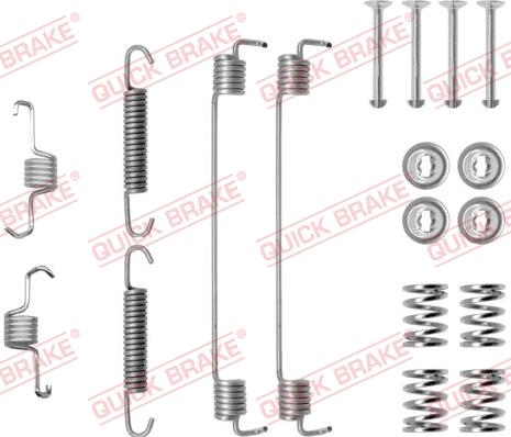 Kawe 105-0819 - Piederumu komplekts, Bremžu loki www.autospares.lv