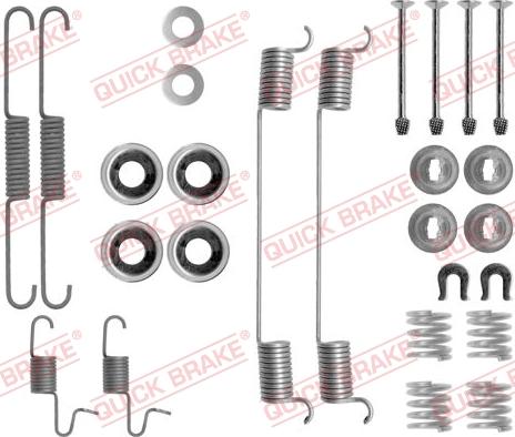 Kawe 105-0818 - Accessory Kit, brake shoes www.autospares.lv