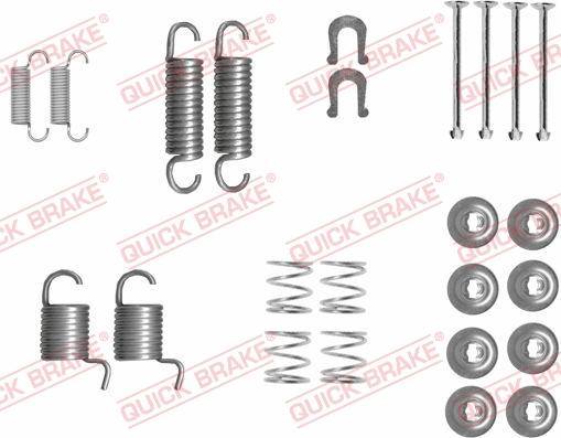 Kawe 105-0834 - Piederumu komplekts, Bremžu loki www.autospares.lv