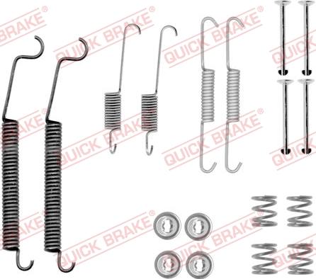 Kawe 105-0830 - Piederumu komplekts, Bremžu loki www.autospares.lv