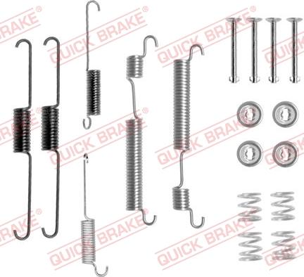 Kawe 105-0824 - Piederumu komplekts, Bremžu loki www.autospares.lv