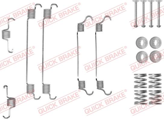 Kawe 105-0820 - Piederumu komplekts, Bremžu loki www.autospares.lv