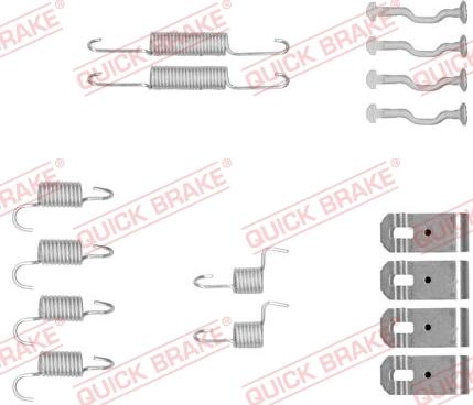 Kawe 105-0876 - Piederumu komplekts, Stāvbremzes mehānisma bremžu loks www.autospares.lv