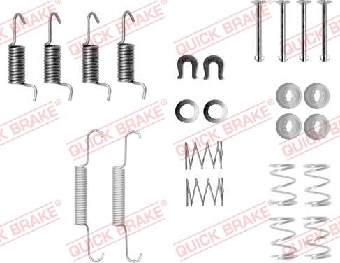 Kawe 105-0871 - Accessory Kit, parking brake shoes www.autospares.lv