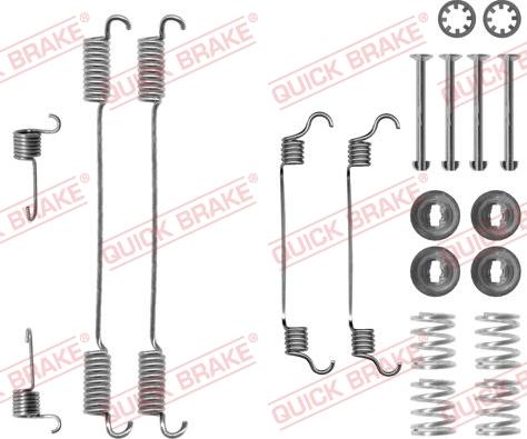 Kawe 105-0740 - Piederumu komplekts, Bremžu loki www.autospares.lv