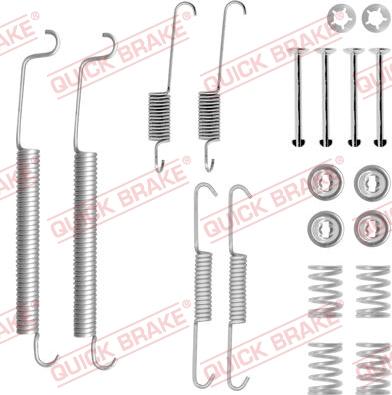 Kawe 105-0756 - Piederumu komplekts, Bremžu loki www.autospares.lv