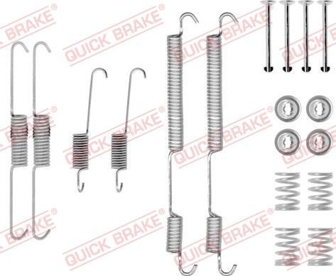 Kawe 105-0753 - Piederumu komplekts, Bremžu loki www.autospares.lv