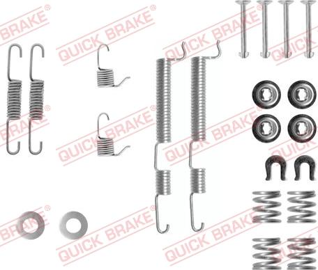 Kawe 105-0765 - Piederumu komplekts, Bremžu loki www.autospares.lv