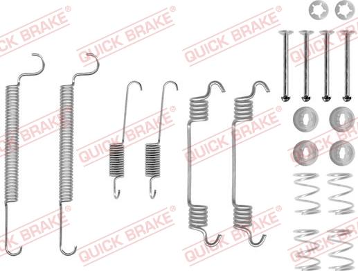 Kawe 105-0766 - Piederumu komplekts, Bremžu loki autospares.lv