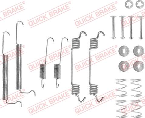 Kawe 105-0709 - Piederumu komplekts, Bremžu loki www.autospares.lv