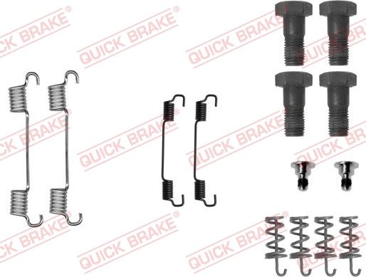 Kawe 105-0716 - Piederumu komplekts, Stāvbremzes mehānisma bremžu loks www.autospares.lv