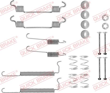 Kawe 105-0710 - Piederumu komplekts, Bremžu loki www.autospares.lv