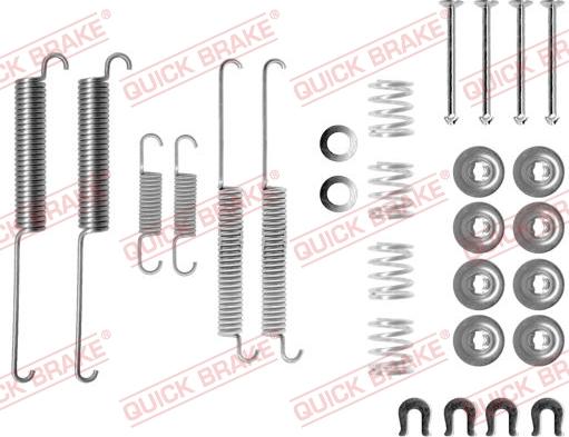 Kawe 105-0787 - Piederumu komplekts, Bremžu loki www.autospares.lv