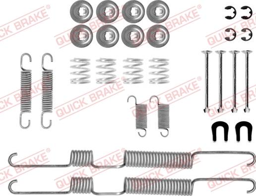 Kawe 105-0730 - Piederumu komplekts, Bremžu loki www.autospares.lv