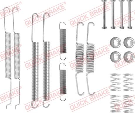 Kawe 105-0726 - Piederumu komplekts, Bremžu loki autospares.lv