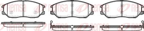 Kawe 1085 02 - Brake Pad Set, disc brake www.autospares.lv