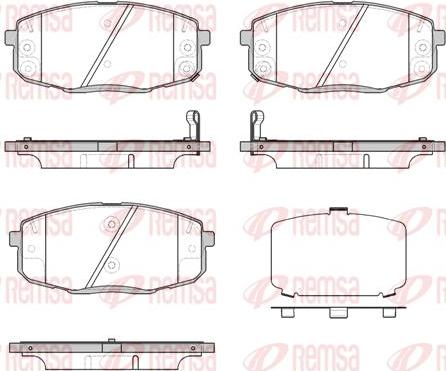 Kawe 1038 12 - Тормозные колодки, дисковые, комплект www.autospares.lv