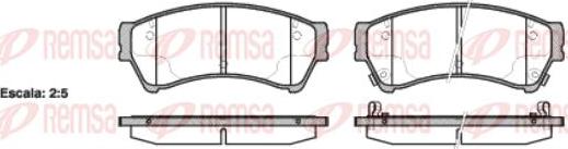 Kawe 1196 02 - Bremžu uzliku kompl., Disku bremzes www.autospares.lv