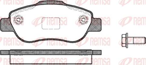 Kawe 1100 00 - Brake Pad Set, disc brake www.autospares.lv