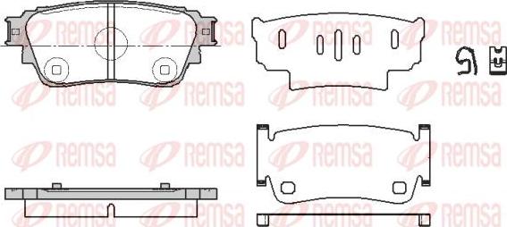 Kawe 1861 00 - Bremžu uzliku kompl., Disku bremzes www.autospares.lv