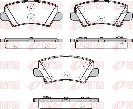 Kawe 1804 02 - Bremžu uzliku kompl., Disku bremzes www.autospares.lv