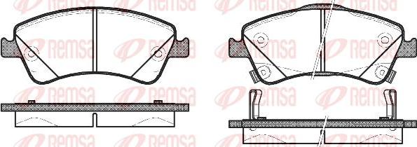 Kawe 1341 02 - Bremžu uzliku kompl., Disku bremzes www.autospares.lv