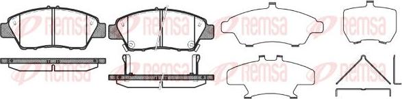 Kawe 1358 02 - Brake Pad Set, disc brake www.autospares.lv