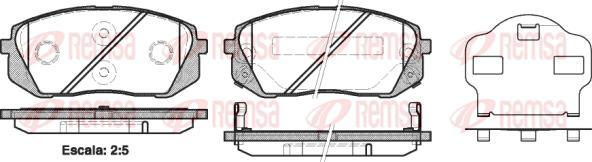 Kawe 1302 02 - Bremžu uzliku kompl., Disku bremzes www.autospares.lv