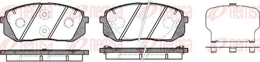 Kawe 1302 22 - Bremžu uzliku kompl., Disku bremzes autospares.lv