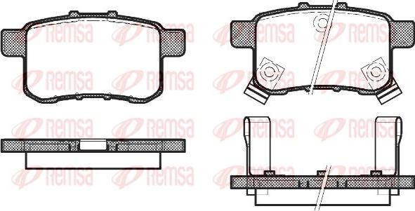 Kawe 1332 02 - Bremžu uzliku kompl., Disku bremzes autospares.lv