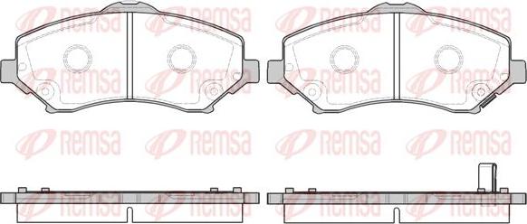 Kawe 1259 02 - Bremžu uzliku kompl., Disku bremzes www.autospares.lv