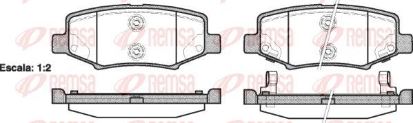 Kawe 1264 02 - Bremžu uzliku kompl., Disku bremzes www.autospares.lv