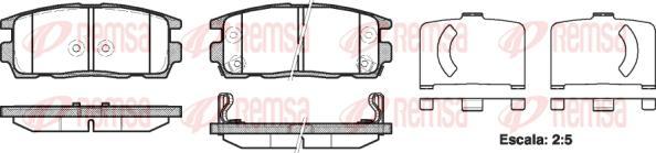 Kawe 1260 12 - Тормозные колодки, дисковые, комплект www.autospares.lv